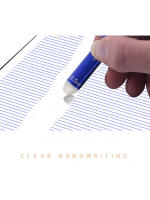 Juego De Recarga De Rotuladores Gel Borrables 0.5 Mm Punto Fino Azul/Café Kawaii Para Escritura Suministros De Oficina Y Escuela - details 5