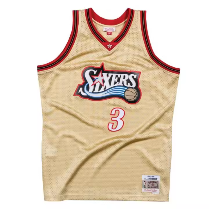CAMISETA ALLEN IVERSON - SIXERS - GOLDEN SWINGMAN - 1