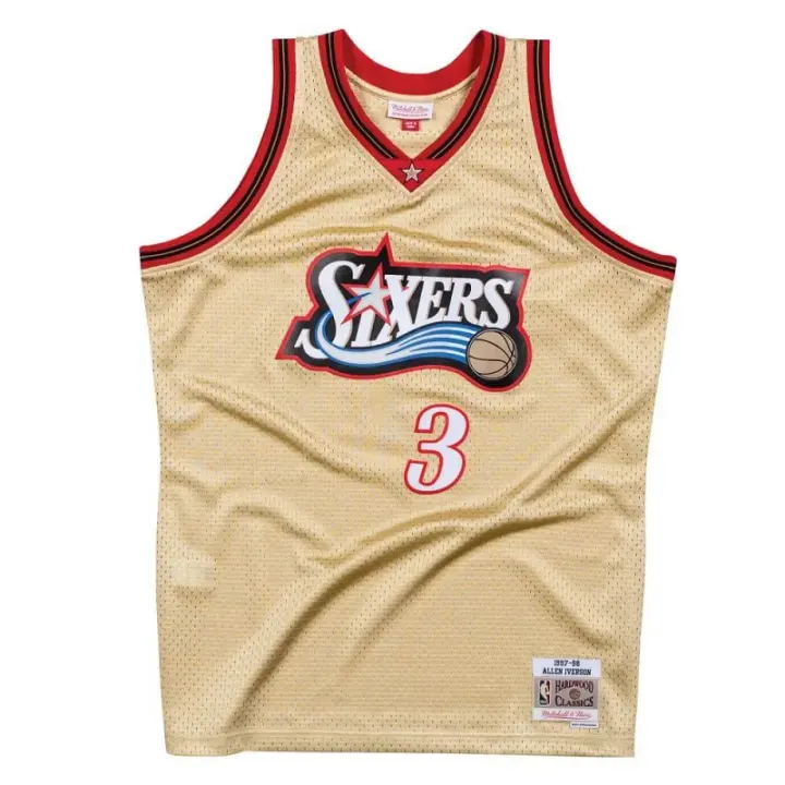 CAMISETA ALLEN IVERSON - SIXERS - GOLDEN SWINGMAN - 1