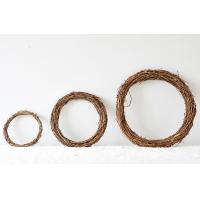 Guirnalda De Rattan Redonda Para Decoración De Navidad 10/15/20/25/30/40cm Adorno Para Puertas Y Ventanas Sepak Takraw Wicker - details 0