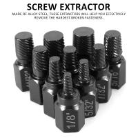 Kit De Extraedores De Tornillos 10Pcs Set De Retirador De Tornillos Rotos En Acero De Aluminio Multi-Spline Herramienta Para Bricolaje Y Reparación - details 5