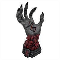 Figura Decorativa De Resina Mad God Grim Reaper Mano Derecha De Diablo Calavera Runa Decoración De Miedo Accesorios De Manualidades - details 7