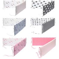 Protector De Cabeza Para Cuna Bumper Anticolisión Y Anticaída Para Bebés Recién Nacidos Cepillo De Cama De Algodón Tamaño 130x30 Unisex Decoración De Habitación Para Bebés - details 0