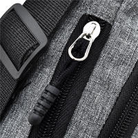 Bolsa De Cintura Impermeable Para Hombres Y Mujeres Bolsa De Deporte Al Aire Libre De Lona Con Cierre De Cremallera Color Sólido Bolsa Bandolera Unisex - details 12