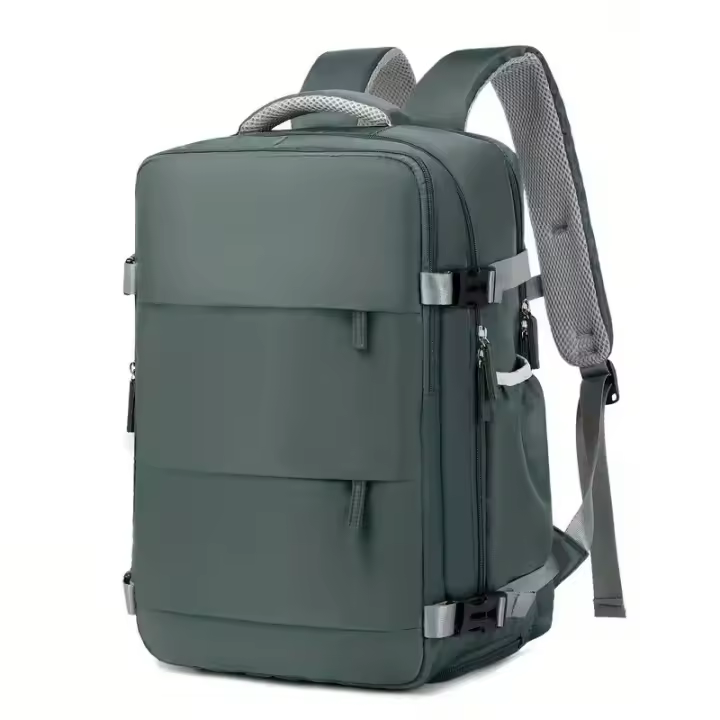 Mochila para mujer con compartimento para zapatos, estuche para portátil de 39,62 cm, mochila para senderismo y multicompartimentos aprobada, - 1