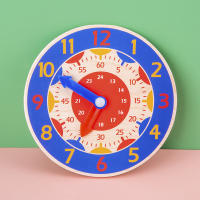 Reloj De Madera Multicolor Para Niños Juguetes Educativos Montessori Ayuda En La Comprensión De La Hora Minuto Y Segundo Para Preescolares - details 0