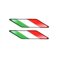 Pegatinas Decorativas Reflectoras 3D Para Motocicleta Bandera De Italia Accesorios De Motocicleta Adhesivos Epoxy Resina - details 3