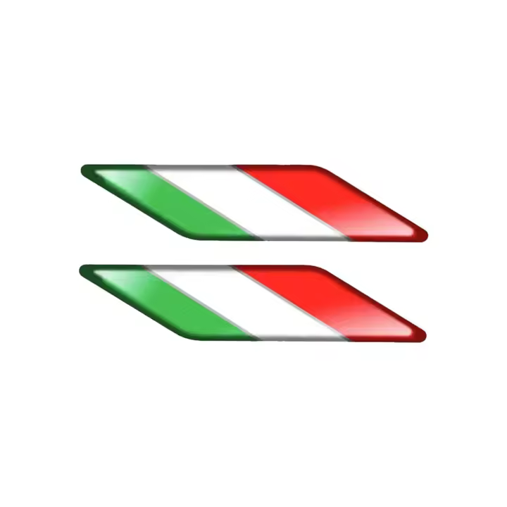 Pegatinas Decorativas Reflectoras 3D Para Motocicleta Bandera De Italia Accesorios De Motocicleta Adhesivos Epoxy Resina - 1