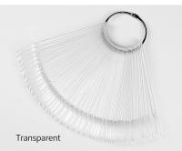 50pcs Tablero De Mostrador Para Esmaltes De Gel De Uñas En Blanco Y Transparente Herramientas De Arte De Uñas Con Tiras Falsas - details 6