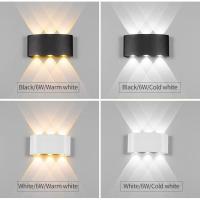 Lámpara De Pared LED Impermeable IP65 Para Exterior 2W 4W 6W 8W 12W Luz De Jardín Aluminio Para Dormitorio Sala De Estar Escaleras Iluminación - details 1