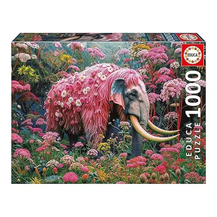 Educa Puzzle Elefante Floral 1000 Piezas 20229 - 1