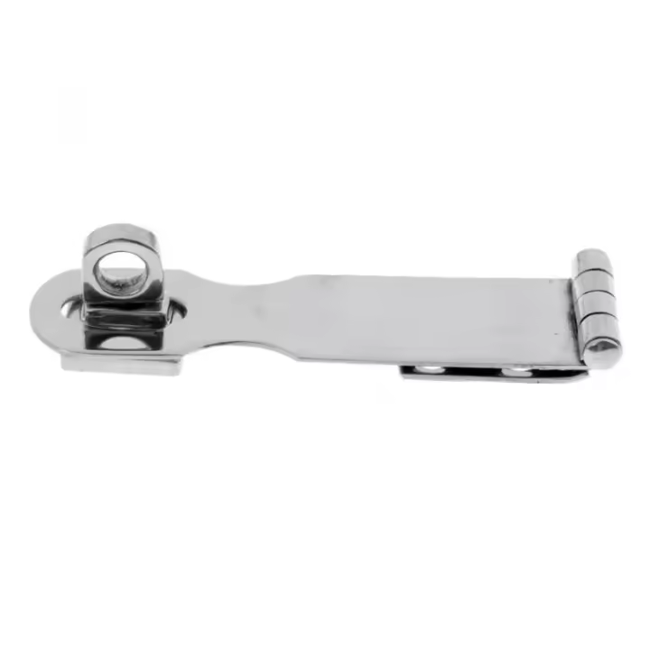 Cerradura De Acero Inoxidable Con Ojo Giratorio Hasp Para Puertas De Armarios Y Baberos De Barco Tamaño 92mm/3.6 Pulgadas Color Plateado - 1