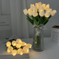 10/15pcs Luminosas Tulipanes LED Simulación Alta Calidad Flores Falsas Para Decoración De Hogar Y Fiestas Boda Decoración De Flores Artificiales - details 6
