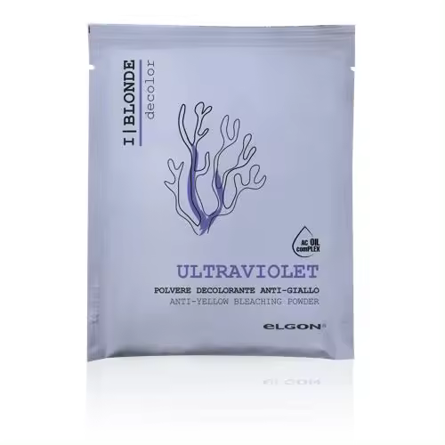 Polvo Decolorante Elgon Blueberry Bleach morado anti-amarillo 50g - 1