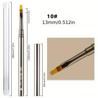 Pack De 12 Pinceles De Uñas De Acero Para Líneas Largas Detalles Finos Dibujo Fino Coloreado Delicado Tamaño Como En La Imagen - details 9