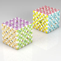 Cubo Mágico 3x3x3 Educativo Para Niños Elemento Químico Físico Con Base Juguete Inteligente Para Desarrollar Habilidades Matemáticas Y Lógicas Regalo Ideal Para Niños Mayores De 6 Años - details 1