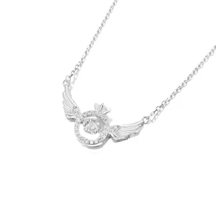 Collar Pendiente DE LA Moda de las mujeres, Corazón Diamond Pendiente collar, regalo del Día de Madre - 1