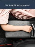 Almohadilla De Reposabrazos De Cuero PU Con Bordado De Onda Para Coche Protector De Consola Central Cubierta De Caja De Almacenamiento Funda De Muelle Para Automóvil - details 3