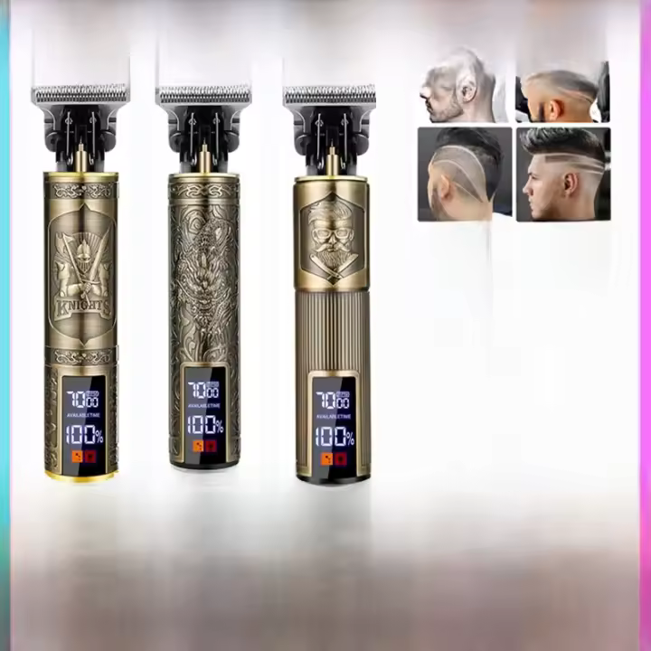 Afeitadora Portátil Para Barbero Cabello USB Recargable Rápido Trimmer Cortadora De Cabello Vintage Para Peluquero Con Corte De 11-20 Mm - 1