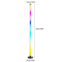 Lámpara De Piso LED 122CM RGB Control Remoto APP Iluminación Ajustable Para Decoración De Sala De Estar Moderna Con Luz Musical - details 5