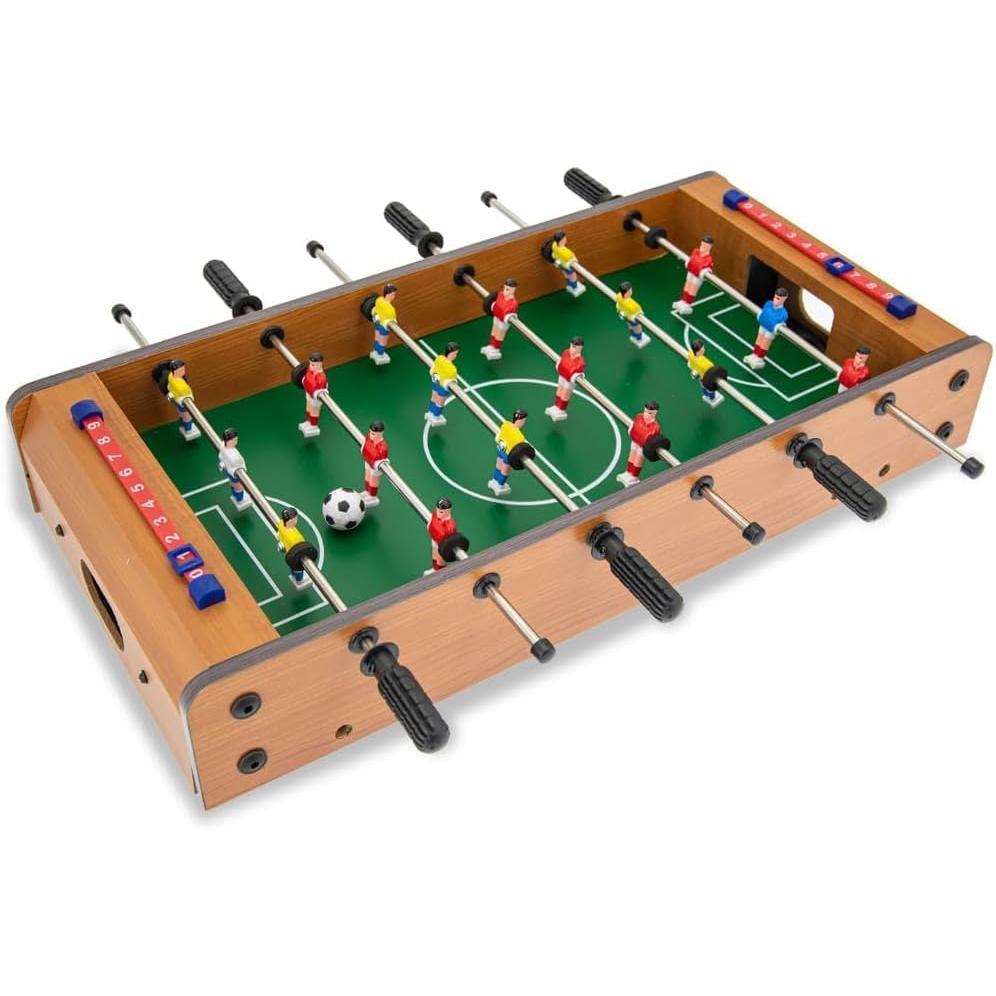 Futbolín de Mesa de Madera - Billar de Mesa de Madera - Air Hockey de Mesa de Madera - Juegos Compactos para niños y Adultos - 1 vs 1 Mesita （3 BALL 2499）