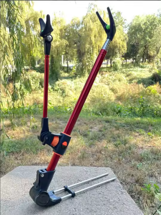 Nuevo Tipo De Soporte De Pesca De Acero Inoxidable Ajustable Y Grueso De 1.7 Metros Doble Propósito Para Caña De Pescar - 1