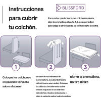 Decodeko.com: compra online de mubles,Sabanas, Mantas... Protector De Colchon Funda Cutí con altura  27cm  Transpirable con Cremallera 100 Microfibra, Protector Tacto Liso y Suave, Fabricado en ESPAÑA - details 4