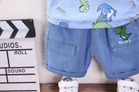 Ropa De Verano Para Bebés Niños Y Niñas Conjunto De 2 Piezas Camiseta Y Shorts Estilo Casual Con Diseño De Dibujos Animados Talla Ajustada Para Edades 4-6 Años - details 21