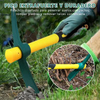 EasySpeed Piqueta de Albañil, Pico Pequeño Obras, Alcotana, Picachón Extrafuerte de Forja, Herramienta de Mano para Excavaciones, Albañilería, Reformas, Demolición, Acero Forjado,  Mango Resistente - details 3