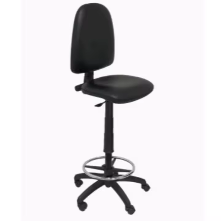 Taburete ayna similpiel negro - 1