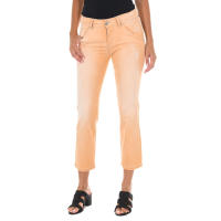 MET-Pantalon Largo efecto desgastado y de tejido elástico 70DBF0636-G194 para Mujer