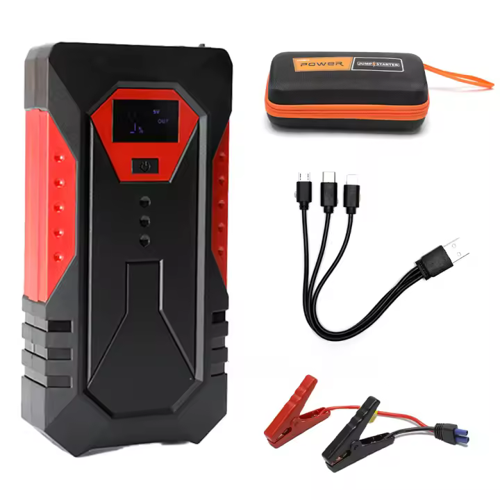 Arrancador de Emergencia 600A para Coches 18000mAh Power Bank Portátil - Cargador de Batería Universal Gasolina/Diésel, Booster de Arranque (Nuevo Modelo) - 1