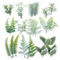 10Pcs Decoraciones De Hojas Artificiales Para Bodas Fiestas Hogar DIY Embalaje De Caja De Dulces Guirnalda Navidad Floristería - details 5