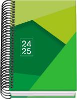 Dohe - Agenda Escolar Espiral 2024 2025 Tamgram - Día por Página, Tamaño A6 (12x17 cm), Cierre de Anillas, Tapa Dura, Español e Inglés, Septiembre a Junio Colores: Rosa o Verde - details 4