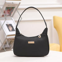 Nueva Bolso De Hombro Moda Dulce Y Elegante En Color Sólido Con Patrón De Lichi Bolso Versátil Coreano Para Mujer - details 1