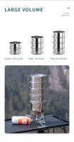 Cocina Campingmoon Premium Material Duradero Herramienta De Cocina Olla De Acero Inoxidable 3 Capas Para Vaporizar Alimentos Camping Al Aire Libre - details 3
