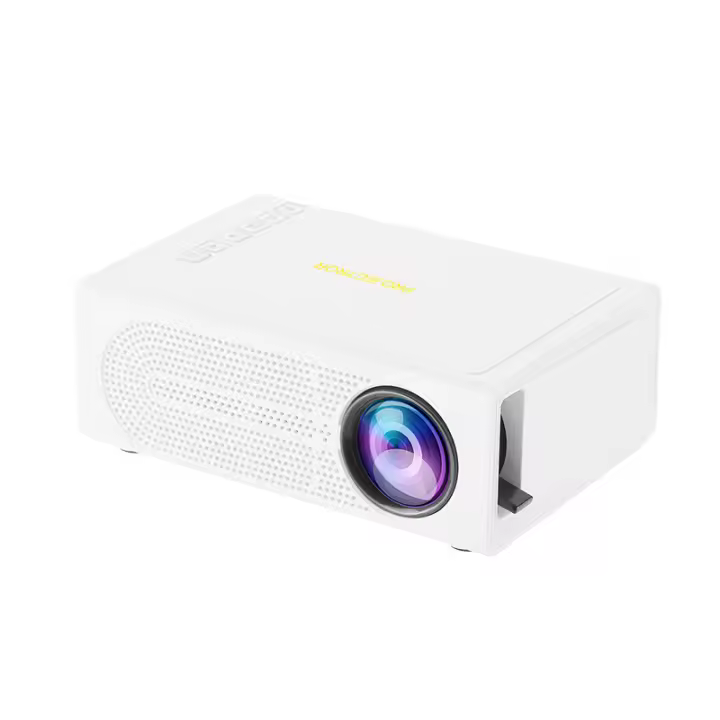 PORCHEDDU Miniproyector, proyector portáthil para DIBUJOS ANIMADOS, Gift para niños, proyector de películas para exteriores, proyector de video LED Pico para cine en casa, compatible con teléfonos inteligentes, HDMI, USB, AV, palo de fuego, PS5 - 1