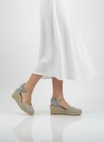 Calzados soraia, Alpargatas de Cuña con Plataforma para Mujer - Sandalias de Esparto con Tira al Tobillo, Punta Cerrada y Acabado en Gamuza Sintética - Calzado Cómodo de Verano Estilo Boho Chic - details 17