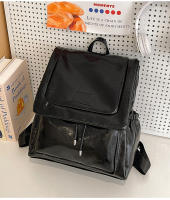 Bolso tipo mochila para el hombro con colgante, moderno, sencillo, informal y de gran capacidad para mujer, con textura y estilo. - details 17