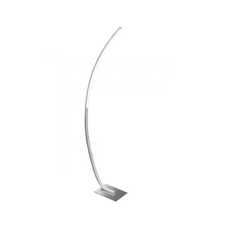 FABRILAMP - Colección Apolo - Lámpara de Pie LED 25W 2000LM 4000K Níquel Satinado - 1