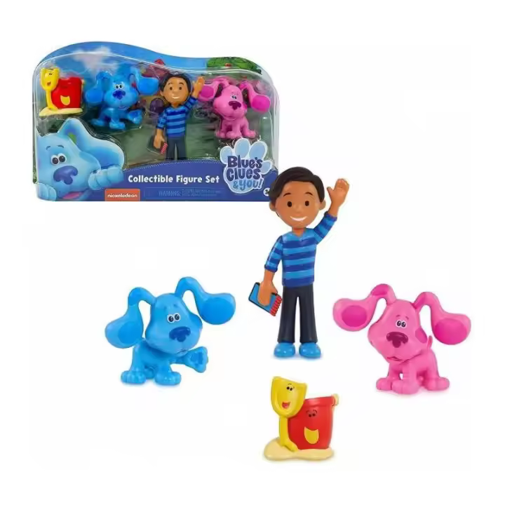 PACK PISTAS DE BLUES CLUES COLLECTIBLE 4 FIGURAS DE FAMOSA - 1