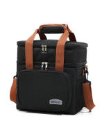 Bolsa De Almuerzo Aislada Doble Capa De Gran Capacidad Para Picnics Actividades Al Aire Libre Y Almacenamiento Diario Organizador Tote De Refrigero - details 6