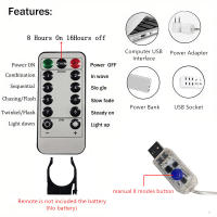 Luces De Encaje LED 6m/3m USB Luz Fina Para Festival Iluminación De Ventana Dormitorio Bodas Navidad Decoración Color Cálido - details 4