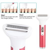 Afeitadora Eléctrica Para Mujer Cuidado Intimo Peluca De Axilas Y Vello Pubico Todo En Uno Recargable Con Multiple Accesorios - details 3