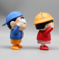Figura De Anime Gk Tide Play Local Tyrant Crayon Shin-Chan Nohara Shinnosuke Con Maruko Adorno Modelo Regalo Para Coleccionistas - details 1
