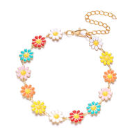 Pulsera De Daisy Floral Dulce Moda Minimalista Aestética Encanto Flor Para Mujer Joyería De Boda Fiesta Regalo - details 12