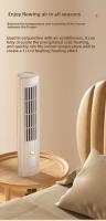 Ventilador de torre portátil de CC sin aspas de doble propósito, silencioso, con pedestal de CC, circulación de aire vertical y horizontal, para el hogar y la oficina. - details 8