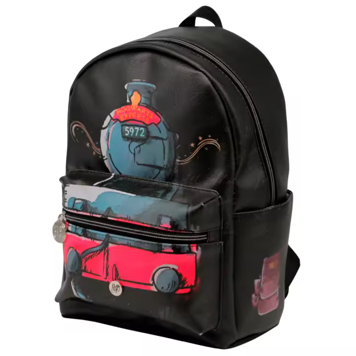 Mochila Hogwarts Express Harry Potter 31cm. Mochila ergonómica con amplio espacio. Diseño resistente y versátil para llevar tus pertenencias con estilo. - 1