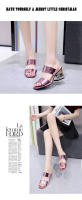 Sandalias De Cuero Patentado Para Mujer Moda Verano Tacón Alto Charol Casual Playa Zapatos De Exterior Color Sólido Flip Flop - details 12