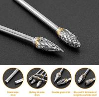 Cabeza De Moldeo Para Rotar 10 Piezas 1/8" Broca De Carbono Tungsteno Diamante Corte Herramienta De Abrazadera Para Metalworking - details 4
